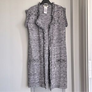 COCOGIO Gray Knit Sweater Vest